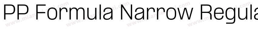 PP Formula Narrow Regular字体转换